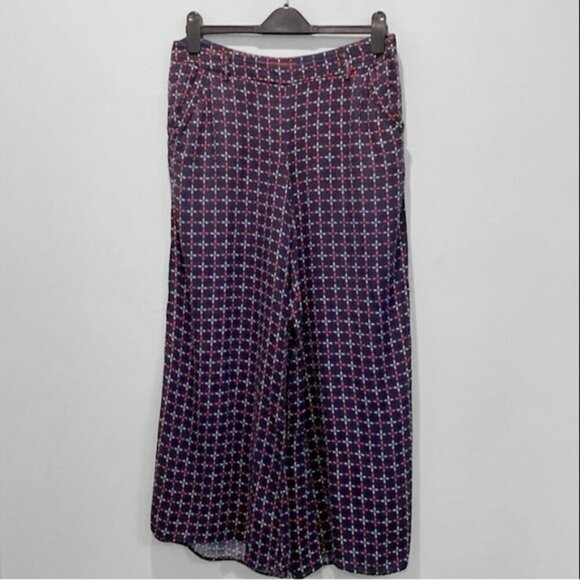 Anthropologie by Cartonnier Blue Wide Leg Pants Size 10 - Picture 2 of 14